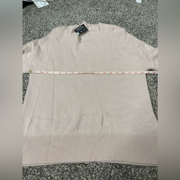 SUBTLE Luxury Washable Cashmere Wesley Pullover in Dust Pink Sz Xs S Cozy - Picture 9 of 10